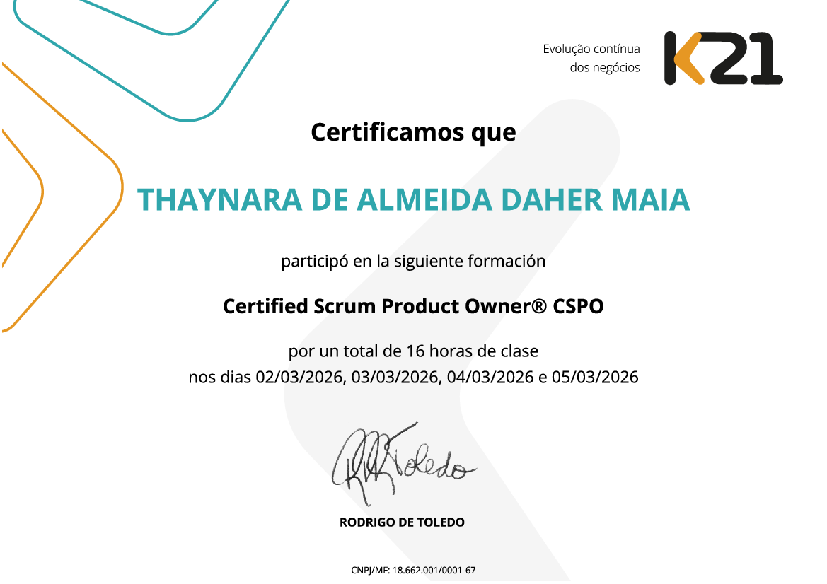 Certificado K21